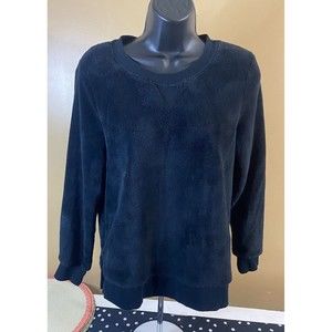 Wondershop Sleepwear Women’s Black Fleece Sweatshirt Size Small